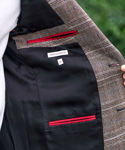 DRESSTERIOR / ドレステリア テーラードジャケット | 【セットアップ可】ヨーロピアン グレンチェックジャケット | 詳細13