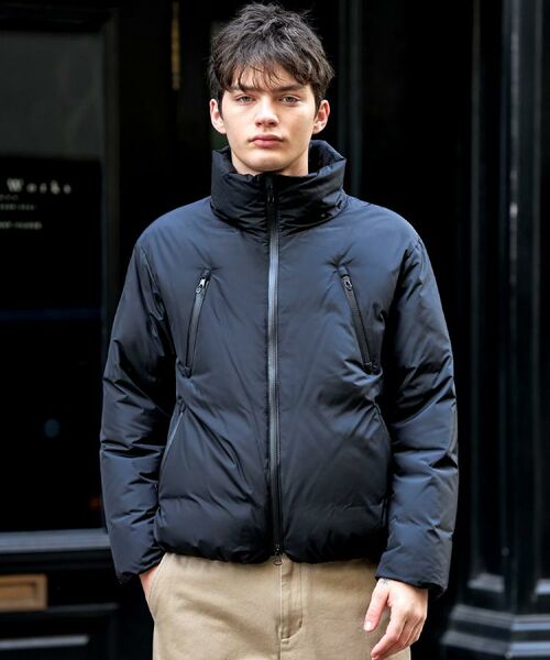 DRESSTERIOR / ドレステリア ダウンジャケット・ベスト | 【700フィルパワー/高品質ダウン】ファンクショナル ハイネックダウン（ブラック(019)）