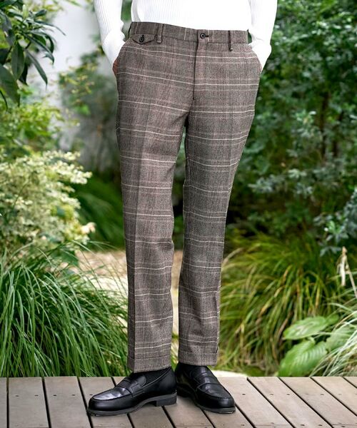 DRESSTERIOR / ドレステリア パンツ | 【セットアップ可】ヨーロピアン グレンチェックトラウザーズ | 詳細4