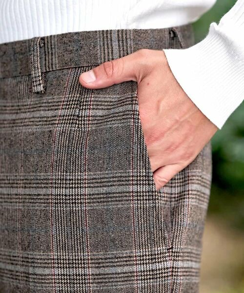 DRESSTERIOR / ドレステリア パンツ | 【セットアップ可】ヨーロピアン グレンチェックトラウザーズ | 詳細9