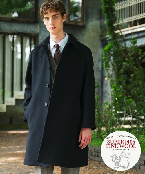 DRESSTERIOR/ドレステリア メルトン ステンカラーコート ブラック(019) 90(S) DRESSTERIOR/ドレステリア メルトン ステンカラーコート ブラック(019) 90(S)