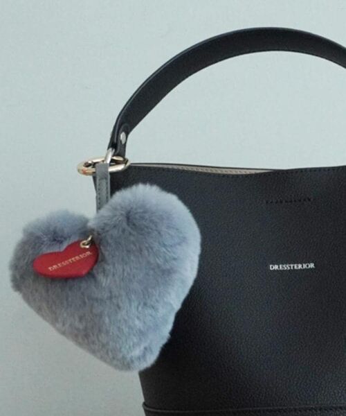 DRESSTERIOR / ドレステリア キーホルダー・ストラップ | ラビットファーハートチャーム | 詳細2