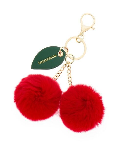 DRESSTERIOR / ドレステリア キーホルダー・ストラップ | ラビットファーチェリーチャーム | 詳細1