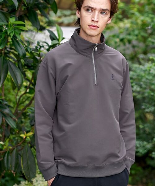 DRESSTERIOR / ドレステリア カットソー | ダブルクロス裏起毛 ハーフジッププルオーバー | 詳細3