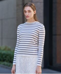 DRESSTERIOR / ドレステリア ニット・セーター | コットンフルニードルボーダー