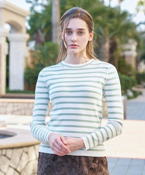 DRESSTERIOR / ドレステリア ニット・セーター | コットンフルニードルボーダー | 詳細16