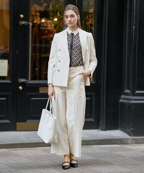 DRESSTERIOR / ドレステリア テーラードジャケット | リネンブレンドWブレストジャケット | 詳細20