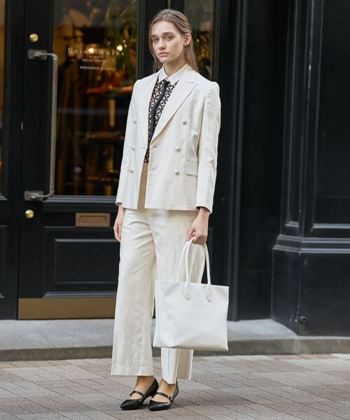 DRESSTERIOR / ドレステリア テーラードジャケット | リネンブレンドWブレストジャケット | 詳細21