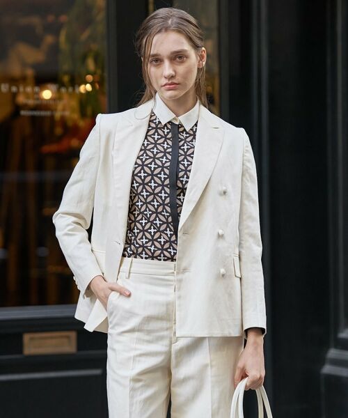 DRESSTERIOR / ドレステリア テーラードジャケット | リネンブレンドWブレストジャケット | 詳細26