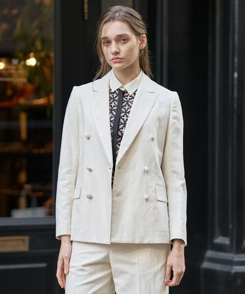 DRESSTERIOR / ドレステリア テーラードジャケット | リネンブレンドWブレストジャケット | 詳細27