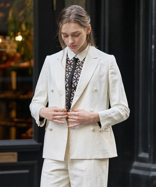 DRESSTERIOR / ドレステリア テーラードジャケット | リネンブレンドWブレストジャケット | 詳細28