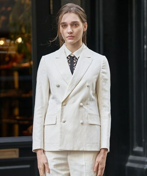 DRESSTERIOR / ドレステリア テーラードジャケット | リネンブレンドWブレストジャケット | 詳細29