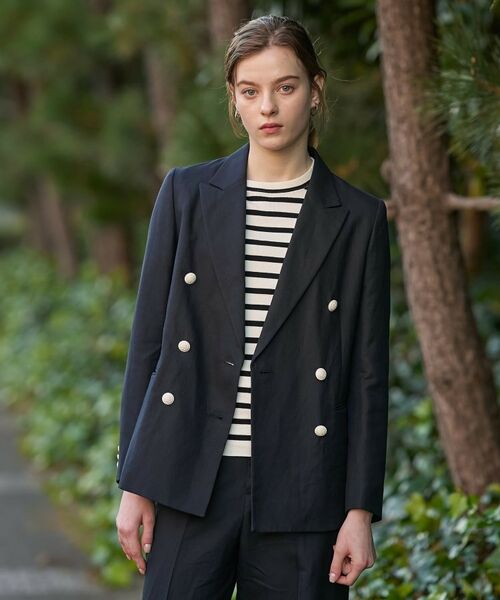 DRESSTERIOR / ドレステリア テーラードジャケット | リネンブレンドWブレストジャケット | 詳細3