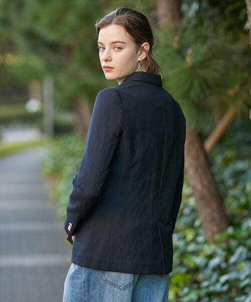 DRESSTERIOR / ドレステリア テーラードジャケット | リネンブレンドWブレストジャケット | 詳細8