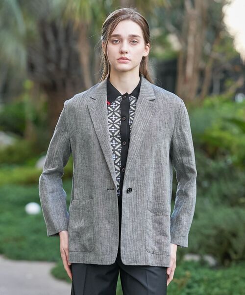 DRESSTERIOR / ドレステリア テーラードジャケット | ウォッシャブルリネンライトジャケット | 詳細14