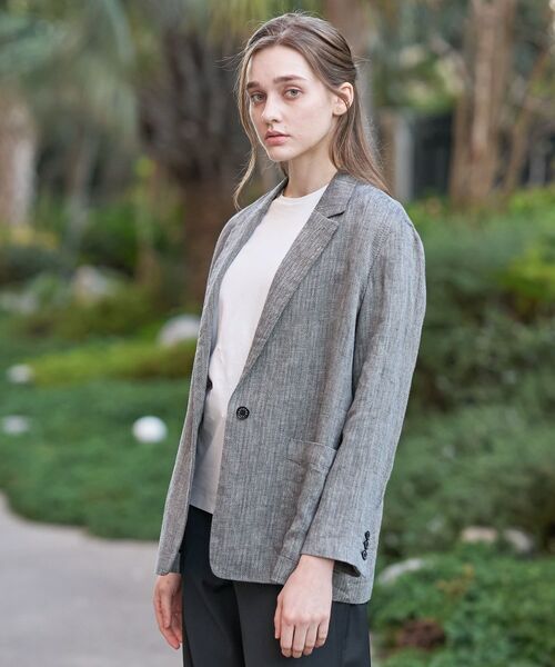 DRESSTERIOR / ドレステリア テーラードジャケット | ウォッシャブルリネンライトジャケット | 詳細16