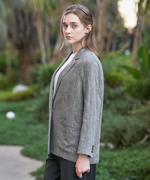DRESSTERIOR / ドレステリア テーラードジャケット | ウォッシャブルリネンライトジャケット | 詳細18