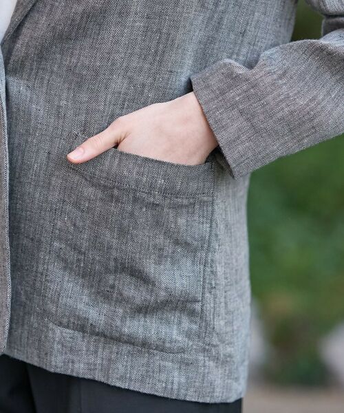 DRESSTERIOR / ドレステリア テーラードジャケット | ウォッシャブルリネンライトジャケット | 詳細21