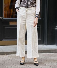 DRESSTERIOR / ドレステリア パンツ | リネンブレンドワイドパンツ
