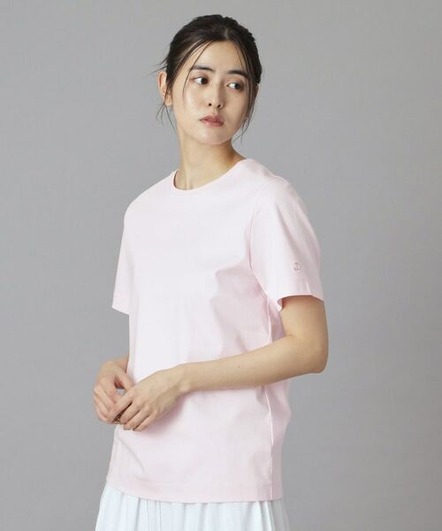 DRESSTERIOR / ドレステリア Tシャツ | 【接触冷感／抗菌防臭／消臭】アイスクリアコットンTシャツ（ライトピンク(070)）