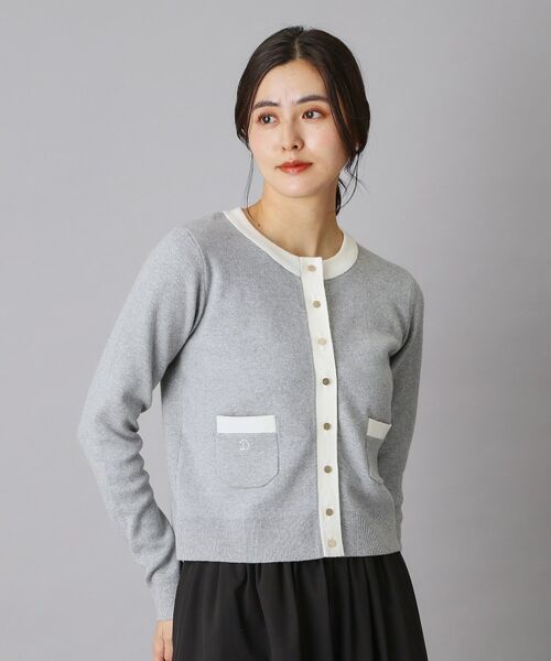 DRESSTERIOR / ドレステリア カーディガン・ボレロ | ウォッシャブルコットンカシミヤ配色カーディガン | 詳細19
