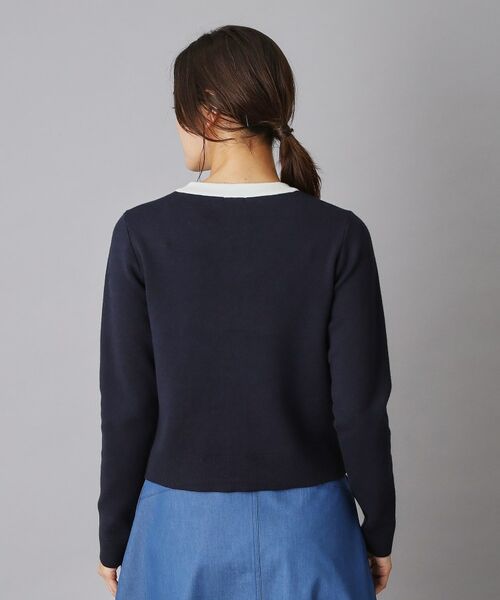 DRESSTERIOR / ドレステリア カーディガン・ボレロ | ウォッシャブルコットンカシミヤ配色カーディガン | 詳細4