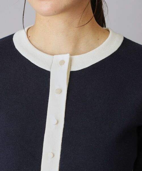 DRESSTERIOR / ドレステリア カーディガン・ボレロ | ウォッシャブルコットンカシミヤ配色カーディガン | 詳細5