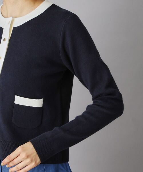 DRESSTERIOR / ドレステリア カーディガン・ボレロ | ウォッシャブルコットンカシミヤ配色カーディガン | 詳細6
