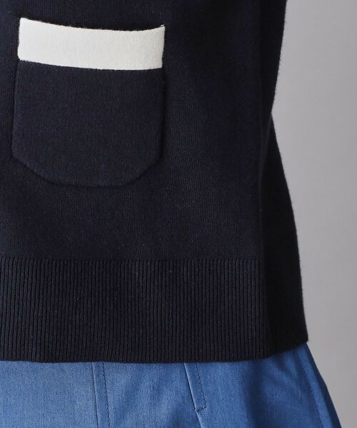 DRESSTERIOR / ドレステリア カーディガン・ボレロ | ウォッシャブルコットンカシミヤ配色カーディガン | 詳細7