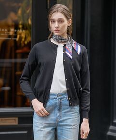 DRESSTERIOR / ドレステリア カーディガン・ボレロ | コットンシルククルーネックカーディガン