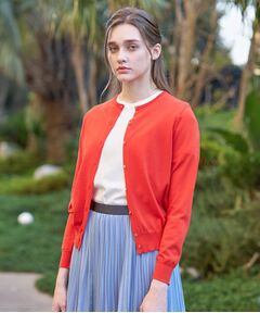 DRESSTERIOR / ドレステリア カーディガン・ボレロ | コットンシルククルーネックカーディガン