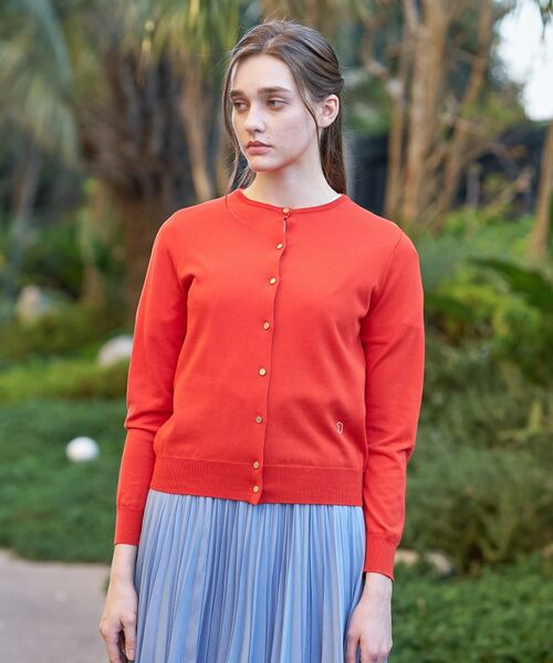 DRESSTERIOR / ドレステリア カーディガン・ボレロ | コットンシルククルーネックカーディガン | 詳細10