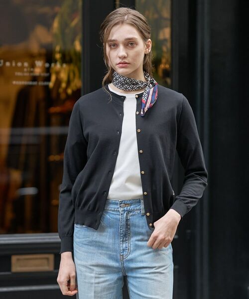 DRESSTERIOR / ドレステリア カーディガン・ボレロ | コットンシルククルーネックカーディガン | 詳細4