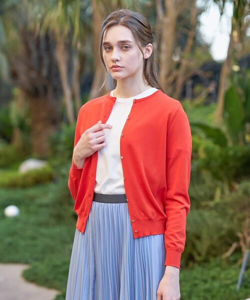 DRESSTERIOR / ドレステリア カーディガン・ボレロ | コットンシルククルーネックカーディガン | 詳細9