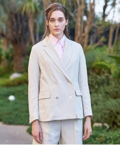 DRESSTERIOR / ドレステリア テーラードジャケット | リネンブレンドオックスダブルジャケット