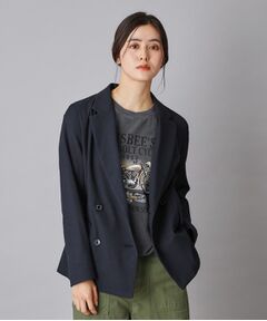 DRESSTERIOR / ドレステリア テーラードジャケット | リネンブレンドオックスダブルジャケット