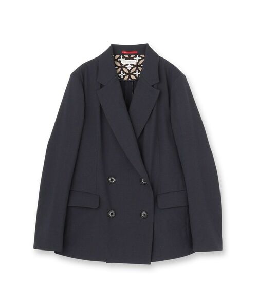DRESSTERIOR / ドレステリア テーラードジャケット | リネンブレンドオックスダブルジャケット | 詳細1