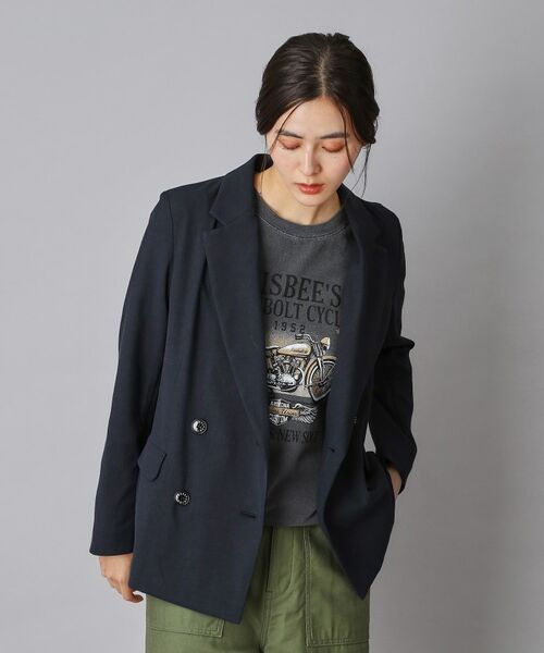 DRESSTERIOR / ドレステリア テーラードジャケット | リネンブレンドオックスダブルジャケット | 詳細11