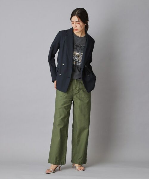 DRESSTERIOR / ドレステリア テーラードジャケット | リネンブレンドオックスダブルジャケット | 詳細13