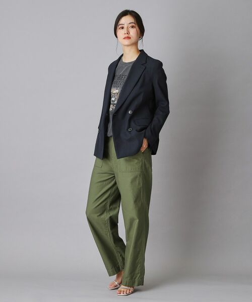 DRESSTERIOR / ドレステリア テーラードジャケット | リネンブレンドオックスダブルジャケット | 詳細20