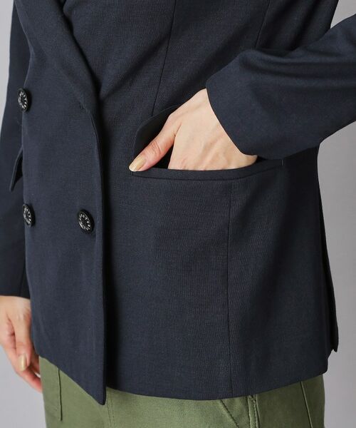 DRESSTERIOR / ドレステリア テーラードジャケット | リネンブレンドオックスダブルジャケット | 詳細24