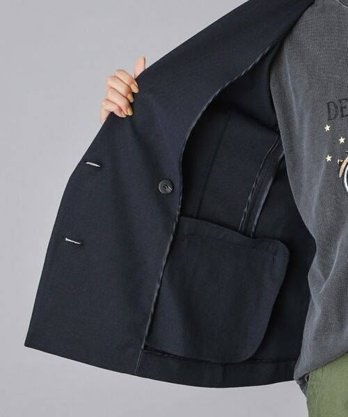 DRESSTERIOR / ドレステリア テーラードジャケット | リネンブレンドオックスダブルジャケット | 詳細9