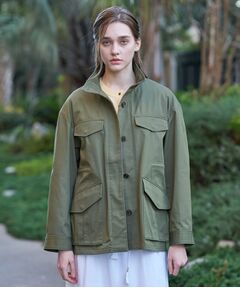 DRESSTERIOR / ドレステリア レザーブルゾン・ジャケット | コンパクトコットンミリタリーブルゾン