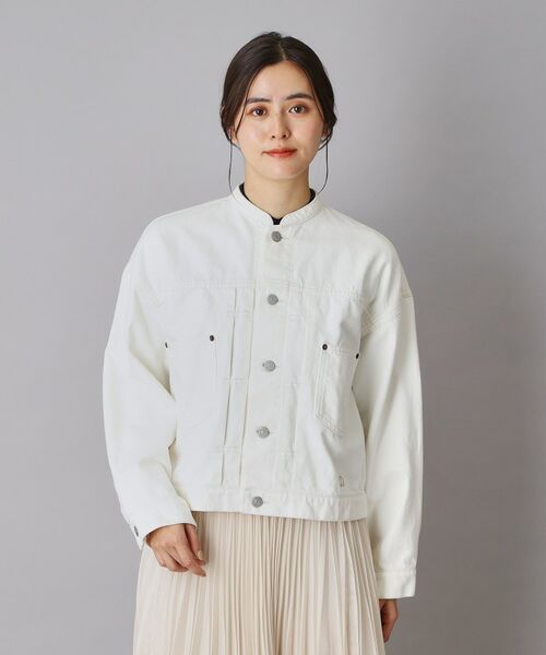 DRESSTERIOR / ドレステリア Gジャン・デニムジャケット | ヴィンテージバンドカラーGジャンホワイト | 詳細2