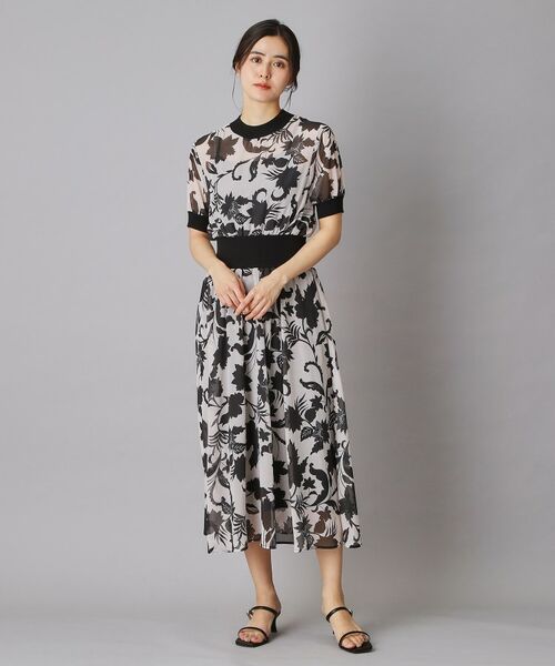 DRESSTERIOR / ドレステリア ロング・マキシ丈ワンピース | シアーフラワープリントワンピース | 詳細10