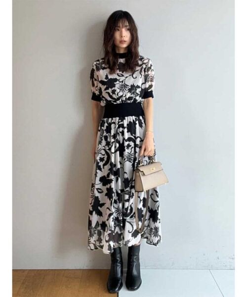 DRESSTERIOR / ドレステリア ロング・マキシ丈ワンピース | シアー ボタニカル ドレス | 詳細17