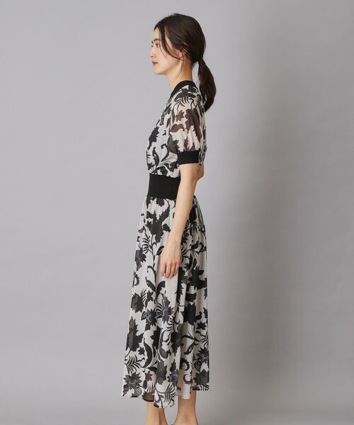 DRESSTERIOR / ドレステリア ロング・マキシ丈ワンピース | シアーフラワープリントワンピース | 詳細3