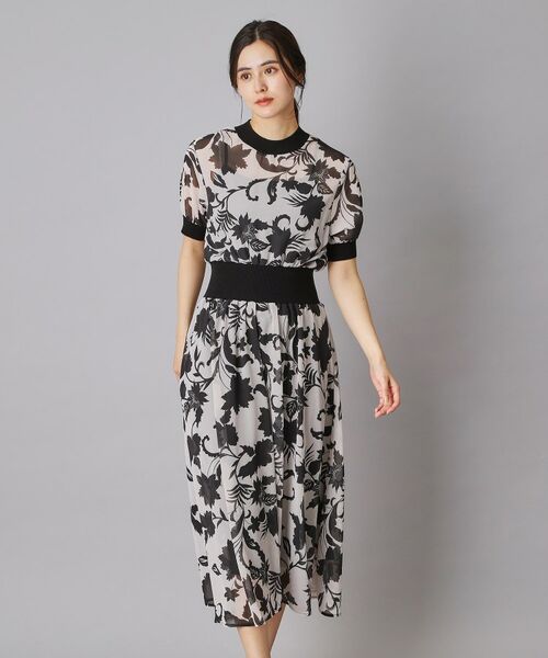 DRESSTERIOR / ドレステリア ロング・マキシ丈ワンピース | シアーフラワープリントワンピース | 詳細8