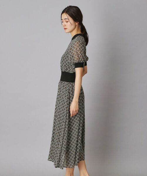 DRESSTERIOR / ドレステリア ロング・マキシ丈ワンピース | オーバーラップコンビハーフスリーブ | 詳細2