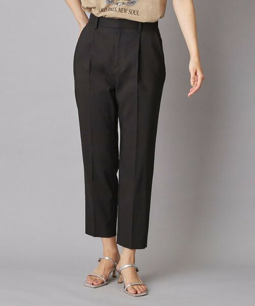DRESSTERIOR / ドレステリア パンツ | コットンリネンタックテーパードパンツ（ブラック(019)）